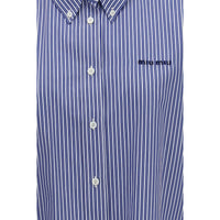 Miu Miu Blue Cotton Dress Shirt