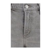 Citizens of Humanity Gray Cotton Straight-Leg Jeans