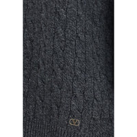 Valentino Gray Wool Oves Aries Sweatshirt