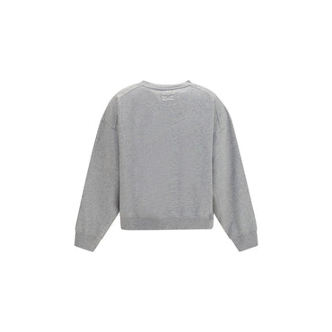 Ganni Gray Cotton Sweatshirt