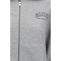 Ganni Gray Cotton Sweatshirt