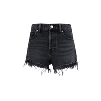 Alexander Wang Black Cotton Short And Mini Shorts