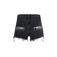 Alexander Wang Black Cotton Short And Mini Shorts