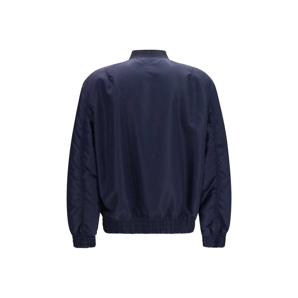Valentino Blue Polyamide Bomber