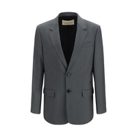 Valentino Gray Wool Oves Aries Jacket