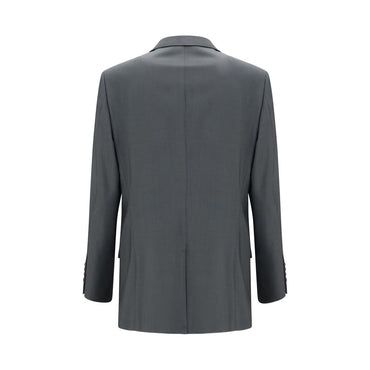 Valentino Gray Wool Oves Aries Jacket