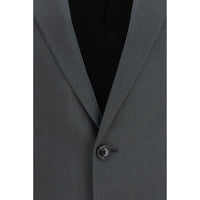 Valentino Gray Wool Oves Aries Jacket