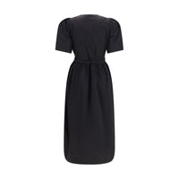 Ganni Black Cotton Casual Dress
