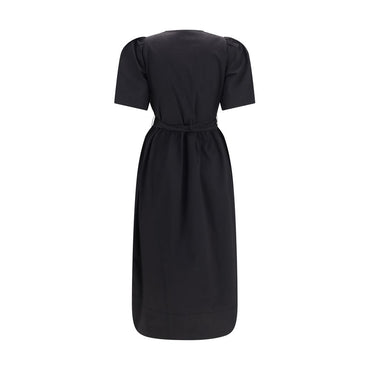 Ganni Black Cotton Casual Dress