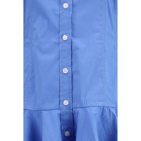 Ganni Blue Cotton Casual Dress