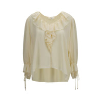 Chloé Beige Silk Blouse