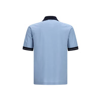 Ferragamo Blue Cotton Polo Shirt