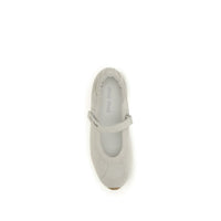 Miu Miu White Calf Leather Bos Taurus Ballet Flats