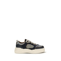 Fendi Multicolor Calf Leather Bos Taurus Athletic Sneakers