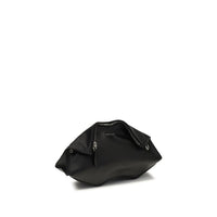 Alexander McQueen Black Calf Leather Bos Taurus Clutch Bag