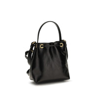Balmain Black Calf Leather Bos Taurus Backet Bag