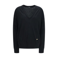 Balmain Black Wool Oves Aries Sweatshirt