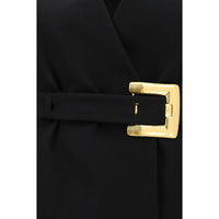Balmain Black Wool Oves Aries Blazer