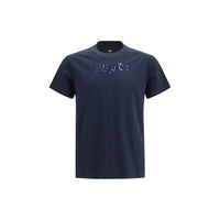 Fendi Blue Cotton T-Shirt