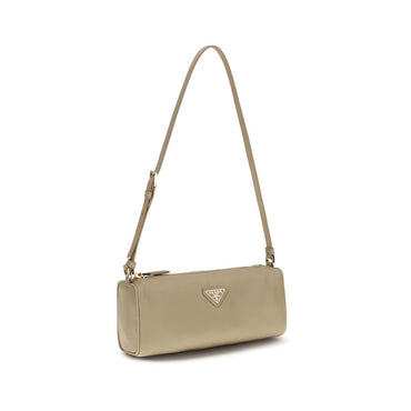 Prada Beige Nylon Shoulder Bag