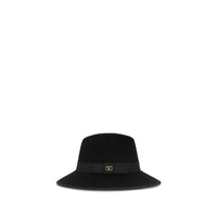 Valentino Garavani Black Cotton Fedora