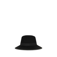 Valentino Garavani Black Cotton Fedora