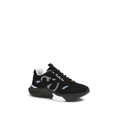 Valentino Garavani Black Fabric Athletic Sneakers