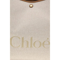 Chloé Beige Cotton Shoulder Bag