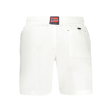 Norway 1963 White Polyamide Swim Shorts