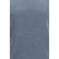 Brunello Cucinelli Blue Cotton Polo Shirt