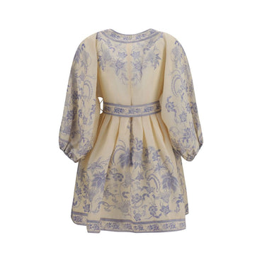 Zimmermann Multicolor Linen Casual Dress