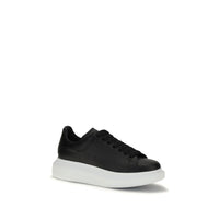Alexander McQueen Black Calf Leather Bos Taurus Platform Sneakers