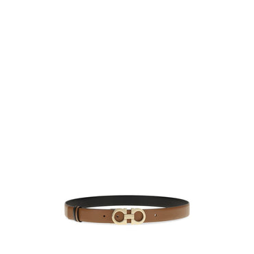Ferragamo Brown Calf Leather Bos Taurus Regular Belt