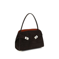 Ferragamo Brown Calf Leather Bos Taurus Shoulder Bag