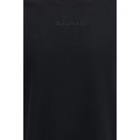 Balmain Black Cotton T-Shirt