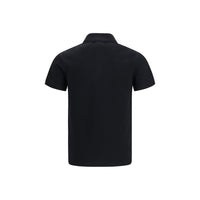 Balmain Black Cotton Polo Shirt