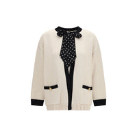 Valentino Beige Cotton Cardigan
