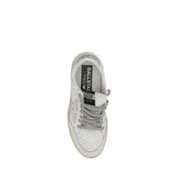 Golden Goose Silver Calf Leather Bos Taurus Low Top Sneakers