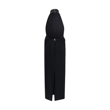 Khaite Black Polyester Cocktail Dress