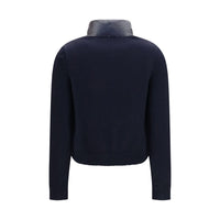 Moncler Blue Polyamide Cardigan