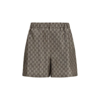 Gucci Beige Silk Bermuda Shorts