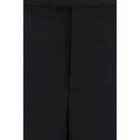 Gucci Black Wool Oves Aries Casual Pants