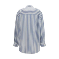Gucci Blue Silk Shirt