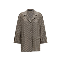 Gucci Beige Silk Dress Shirt