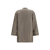 Gucci Beige Silk Dress Shirt