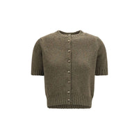 Khaite Bicolor Cashmere Cardigan