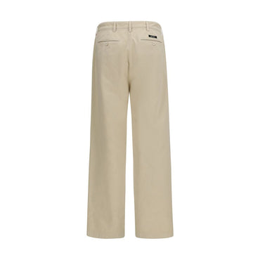 Prada Beige Cotton Casual Pants