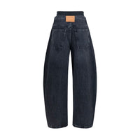 Alexander Wang Gray Cotton Relaxed Fit Jeans