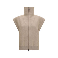 Brunello Cucinelli Beige Cashmere Cardigan