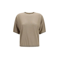 Brunello Cucinelli Beige Cashmere T-Shirt